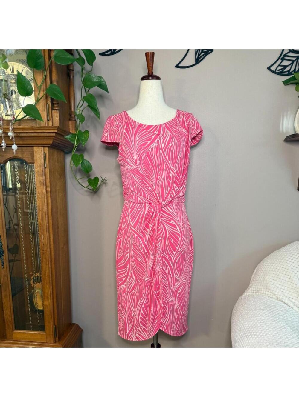 Victoria’s Secret Pink & White Print Sheath Dress – Women's Size Medium